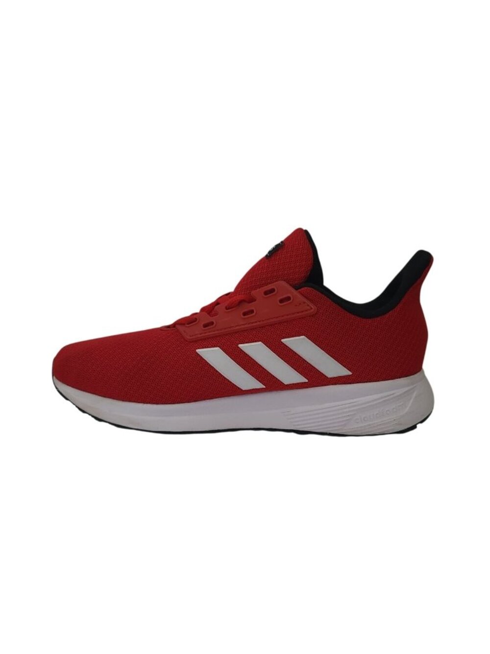 Adidas Duramo 9 Red White Cloudfoam Lite Racer Sneakers Kids' Sz 3 (BB7059)